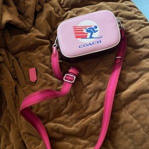 Coach Mini Jamie Camera Bag With Ski Speed Graphic